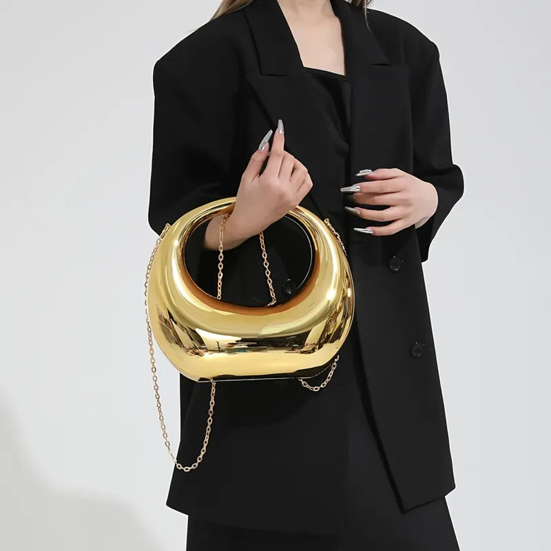 Fashion Round Glossy Evening Bag