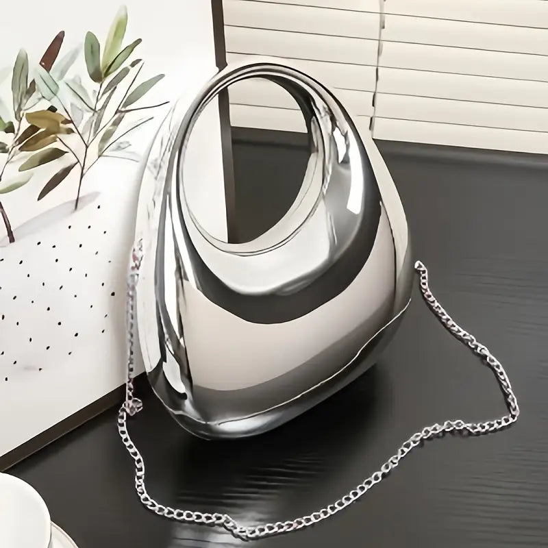 Fashion Round Glossy Evening Bag