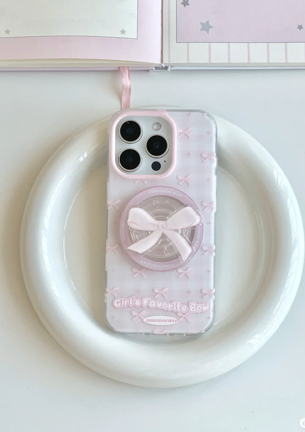 Soft Pink Ribbons MagSafe  Case