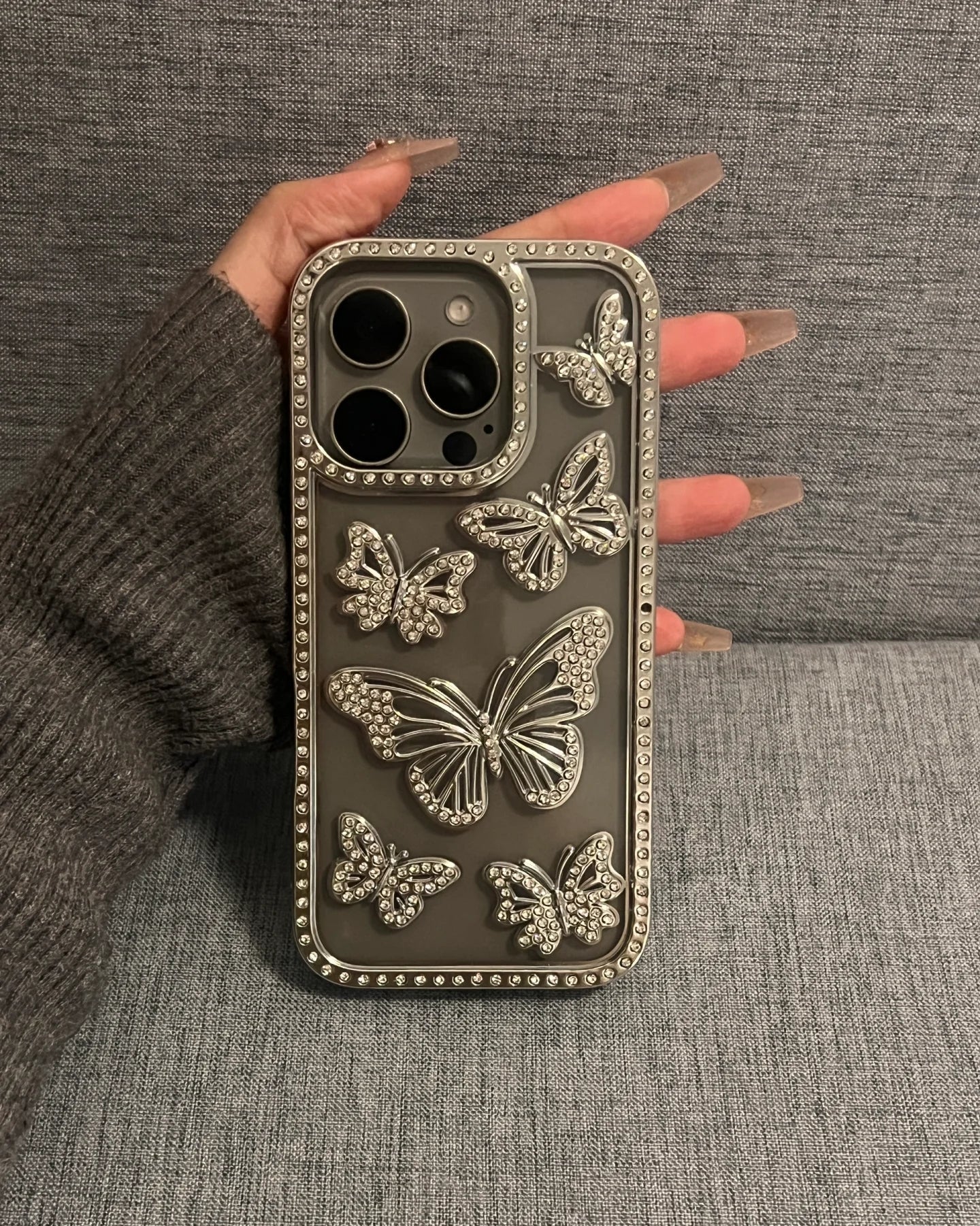 Luxury Diamond Butterfly Premium Case
