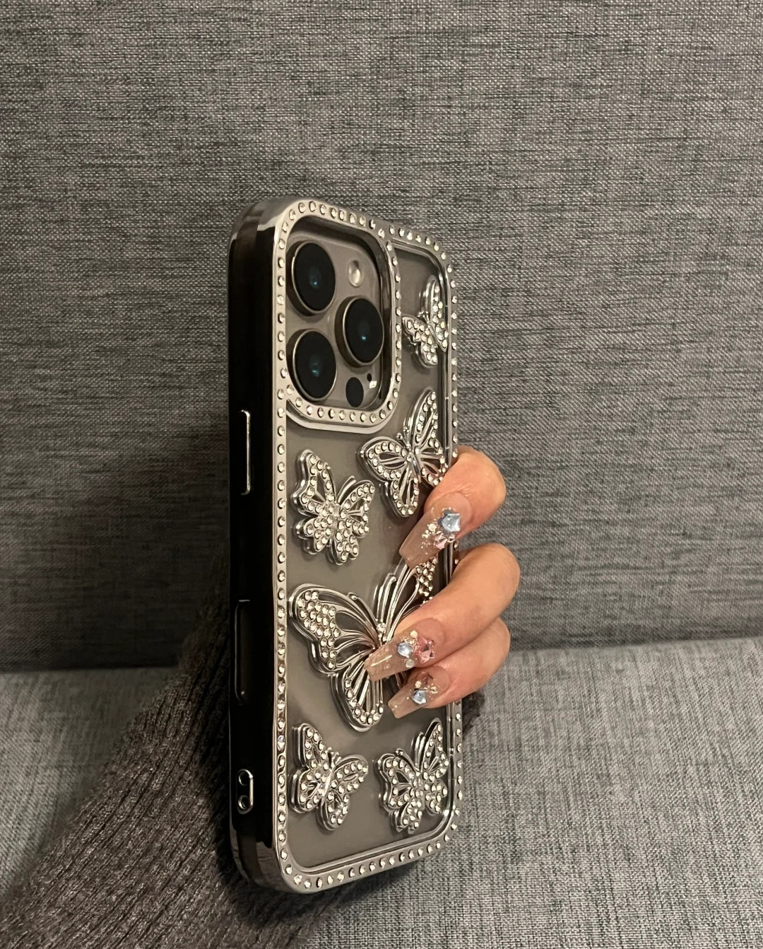 Luxury Diamond Butterfly Premium Case