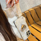 iPhone Series Studded Heart Silver Phone Case