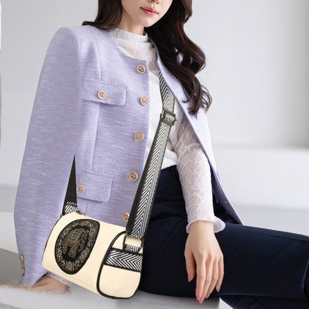 Embroidered Elephant Classy Sling Bag