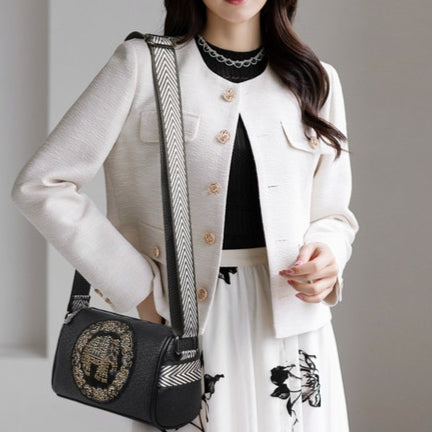 Embroidered Elephant Classy Sling Bag