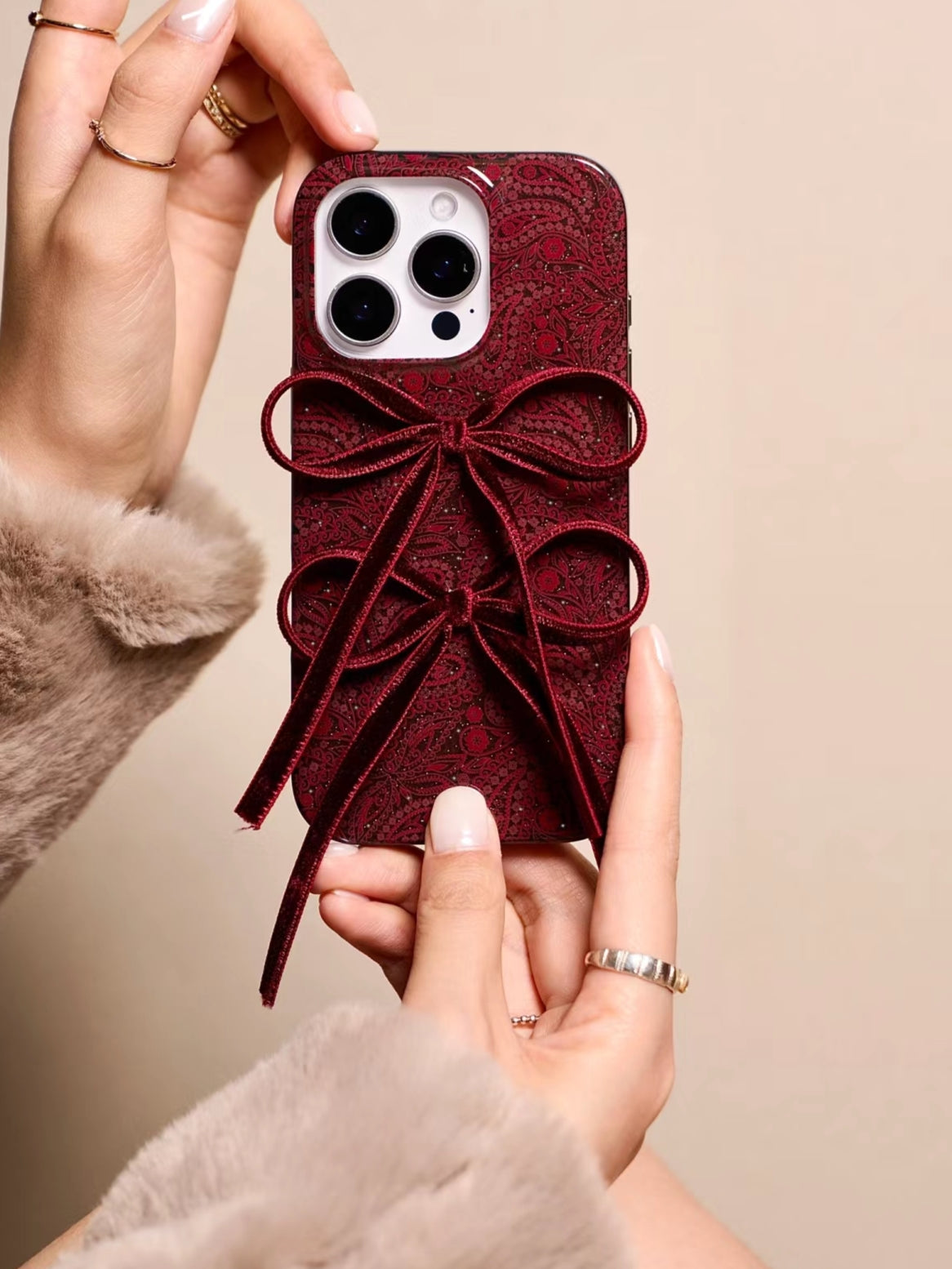 iPhone Series Red Bow Style Phone Case