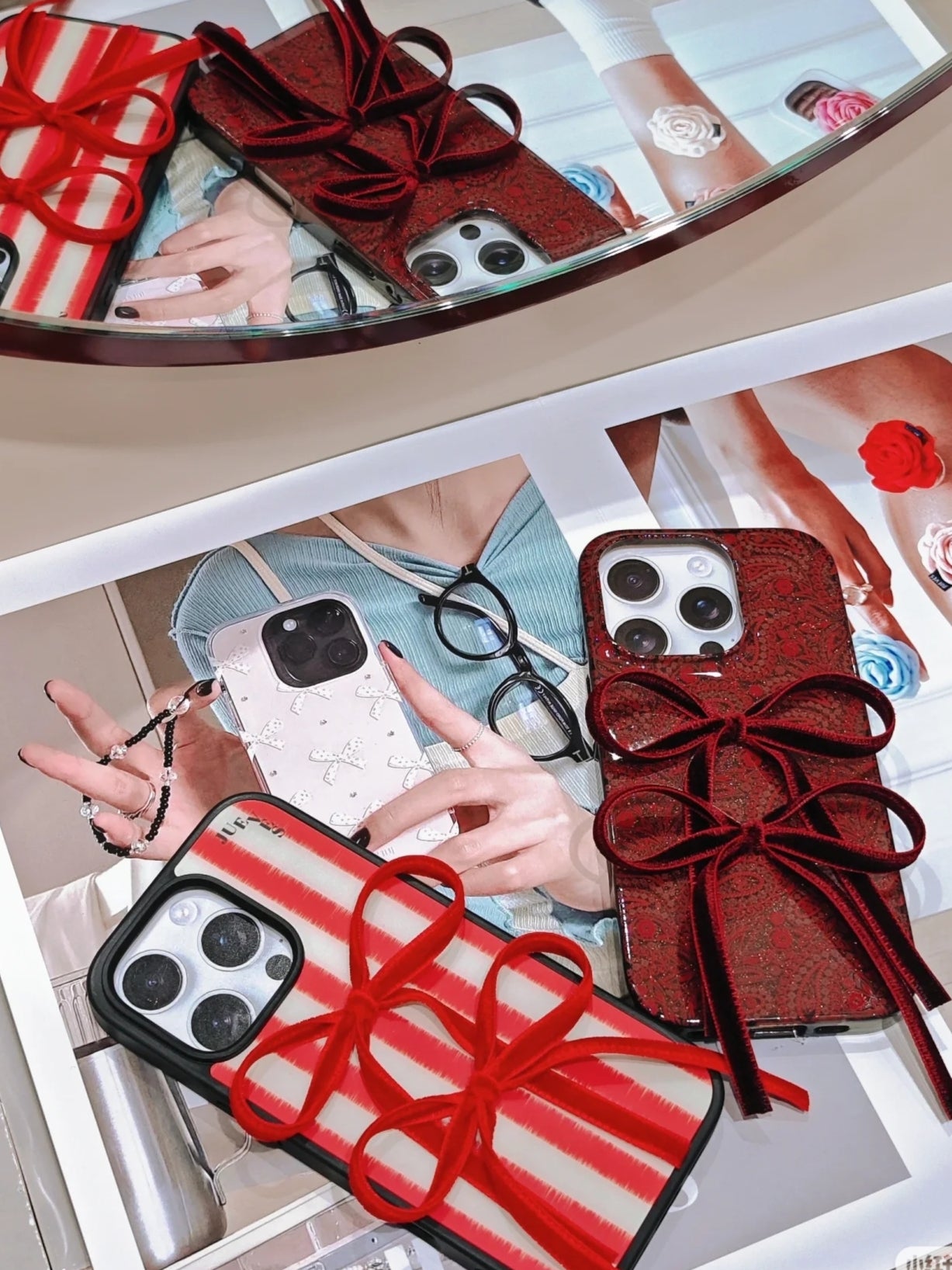 iPhone Series Red Bow Style Phone Case
