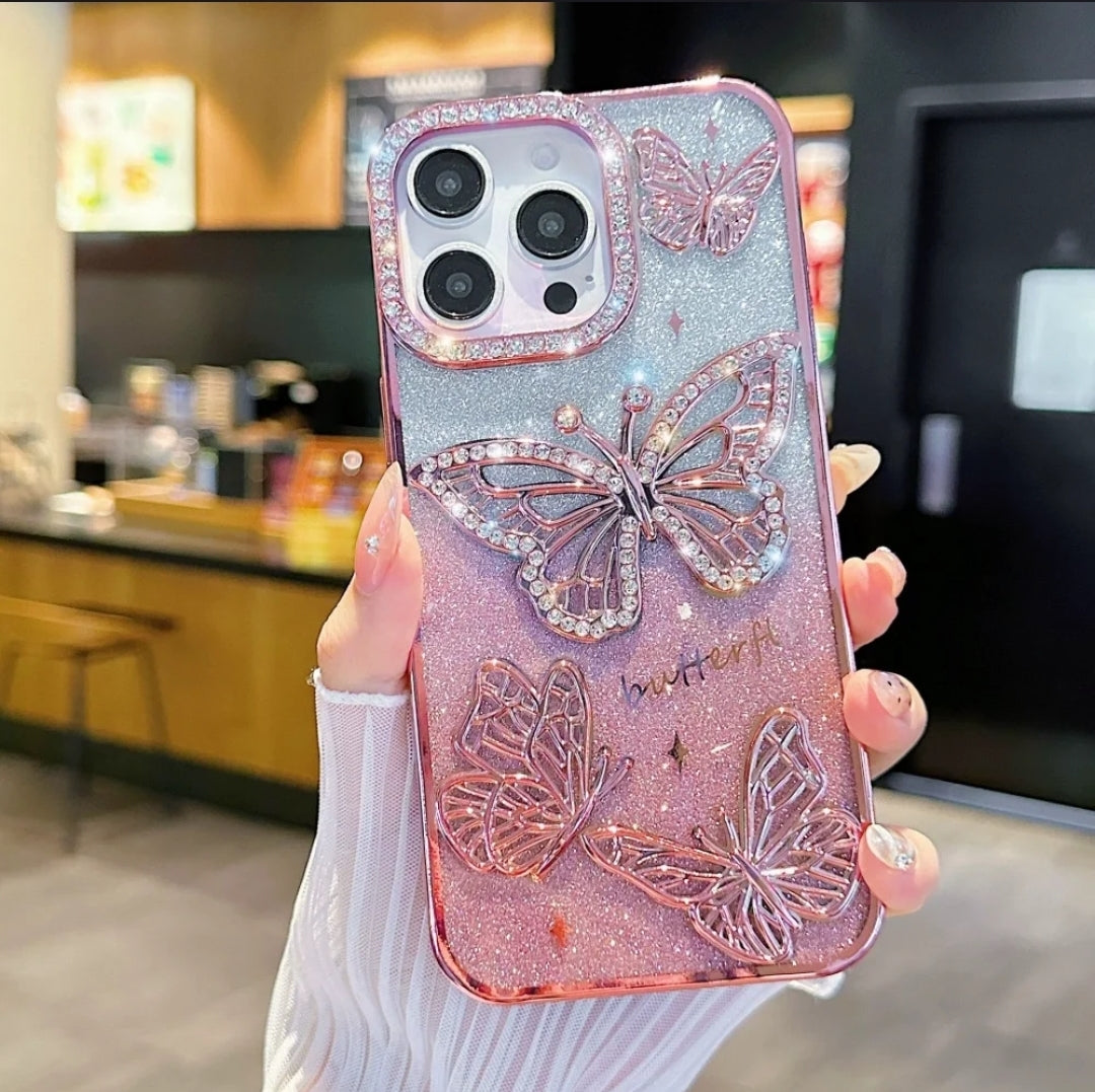 Luxury Diamond Butterfly Premium Case
