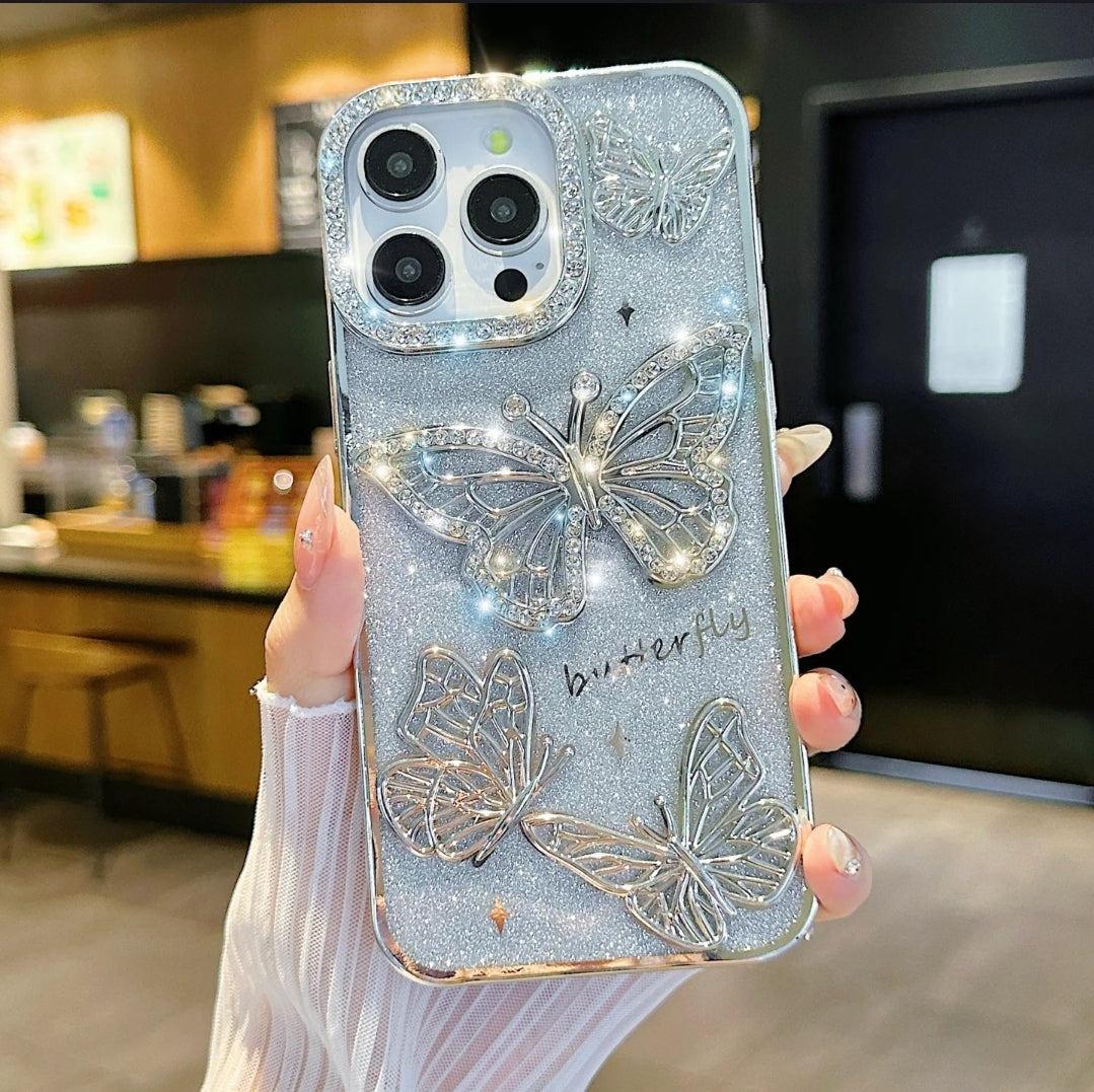 Luxury Diamond Butterfly Premium Case
