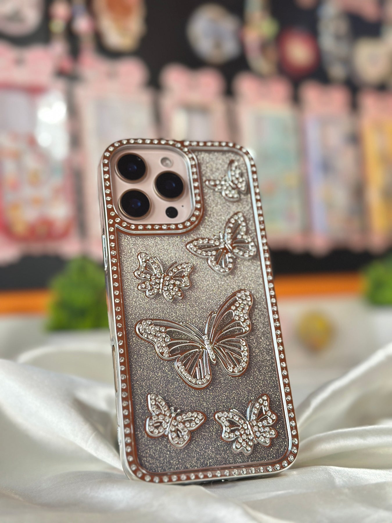 Luxury Diamond Butterfly Premium iPhone Case