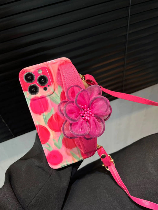 Blossom Charm Tulip Strap Case