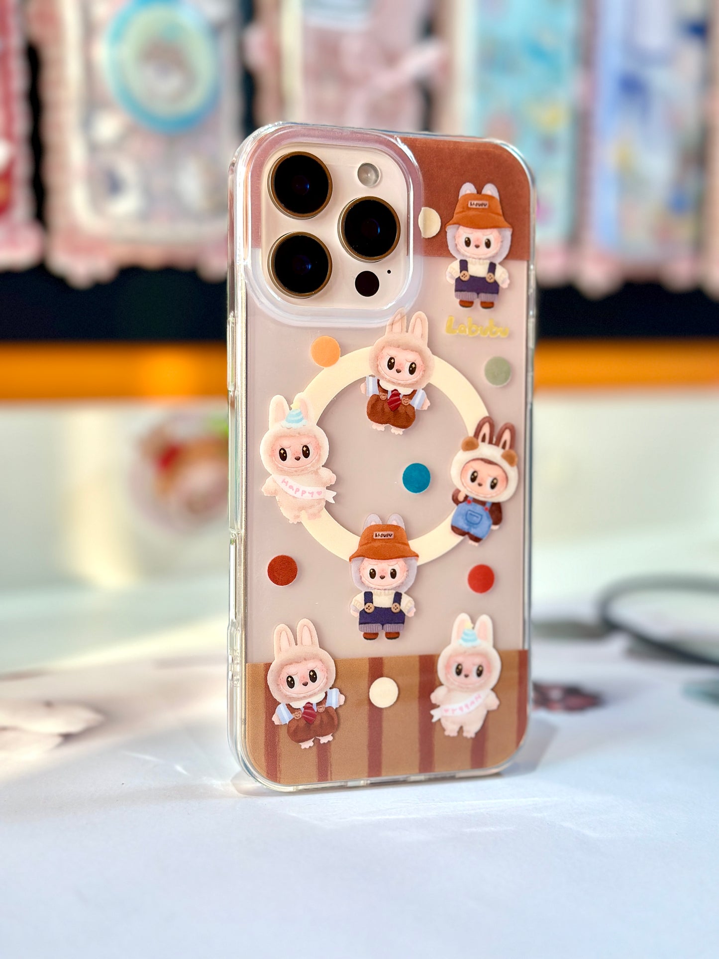 Labubu Cozy Day iPhone Case