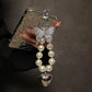 Studded Butterfly Pearl Phone Charm Chain