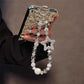 Shining Star Short Water Diamond Balls Phone Charm Chain
