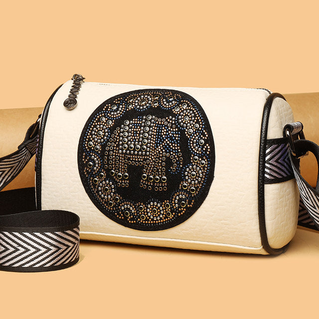 Embroidered Elephant Classy Sling Bag