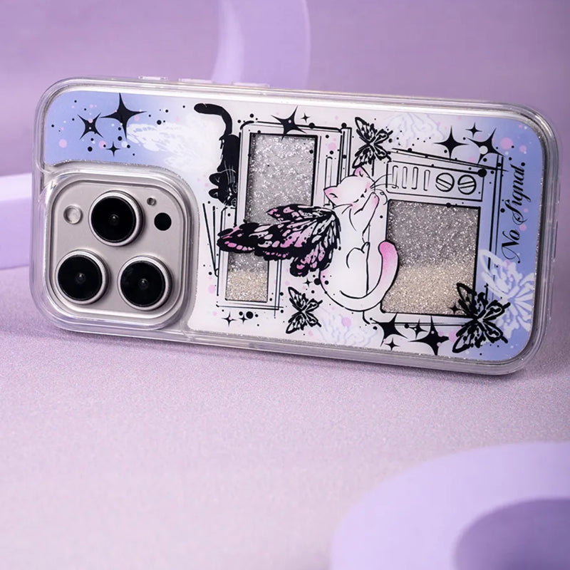 iPhone Series Vintage Cat Butterfly Phone Case