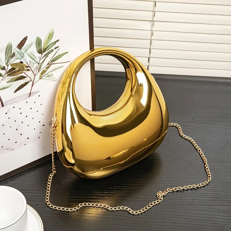 Fashion Round Glossy Evening Bag