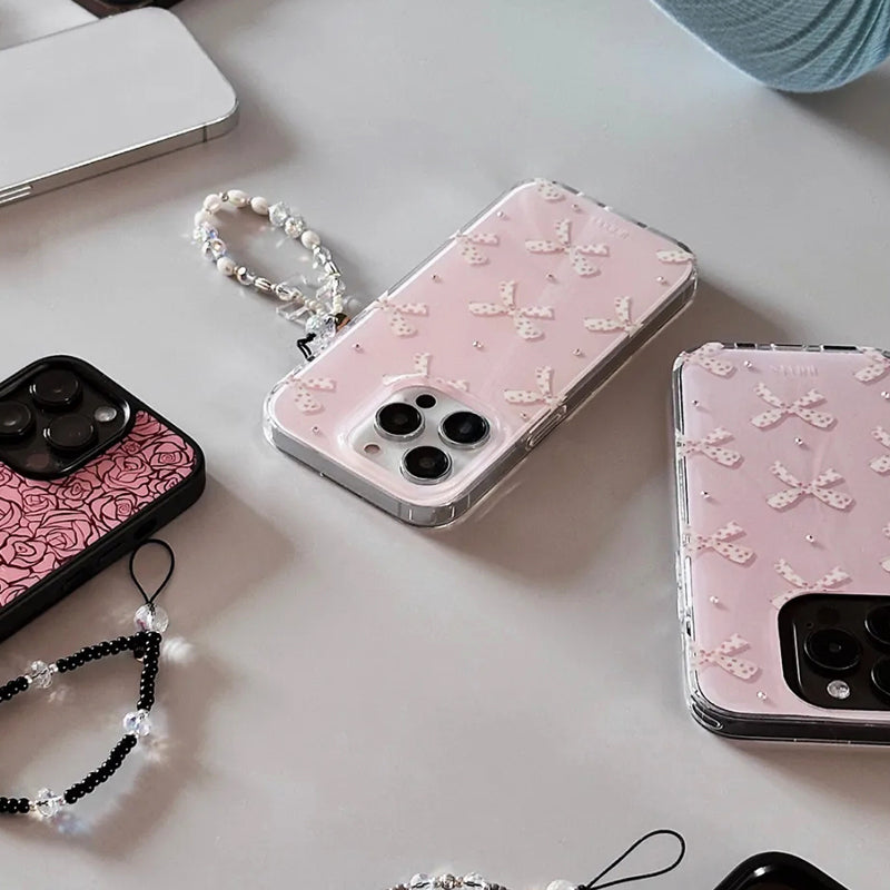 iPhone Series Luxury Pink Little Bows Phone Case