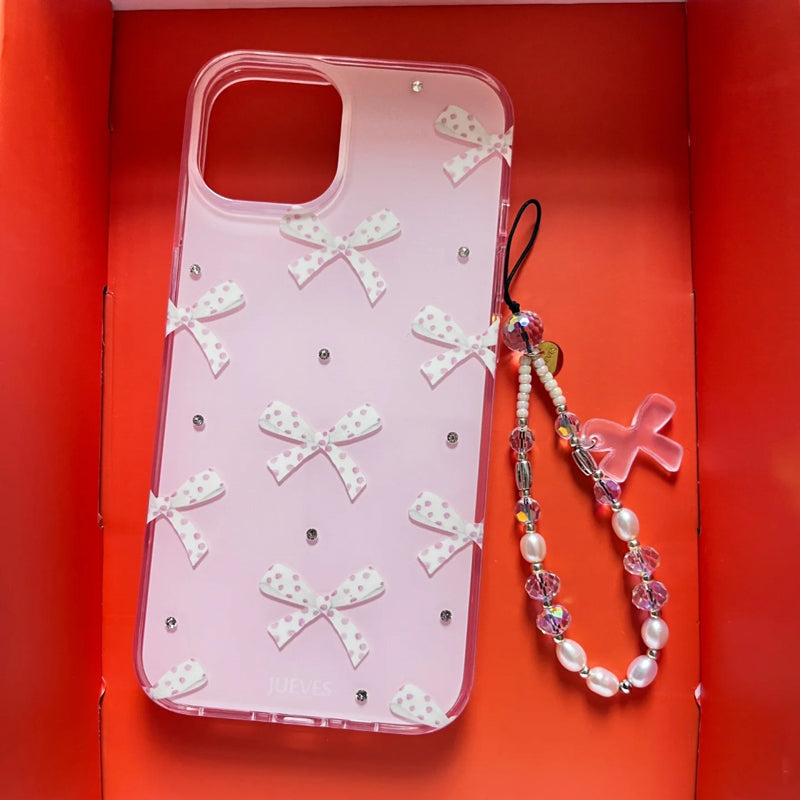 iPhone Series Luxury Pink Little Bows Phone Case