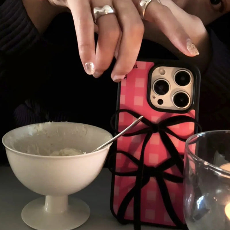 iPhone Series Luxury Shiny Bowknot Phone Case