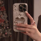 iPhone Series Studded Heart Silver Phone Case